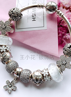 香港正生银饰雏菊森系925银瑞丽