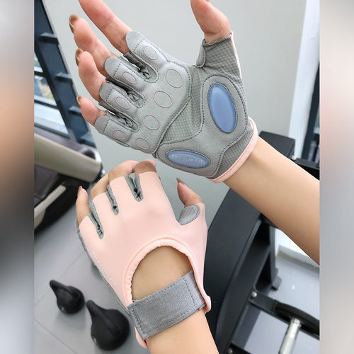 annerun运动半指手套女防滑护手哑铃健身手套运动护具撸铁手套