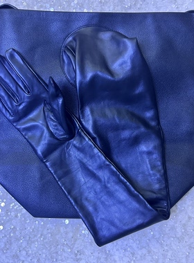 客户来图定制真皮小羊皮手套手臂包创意手套单肩背晚宴礼服手套包