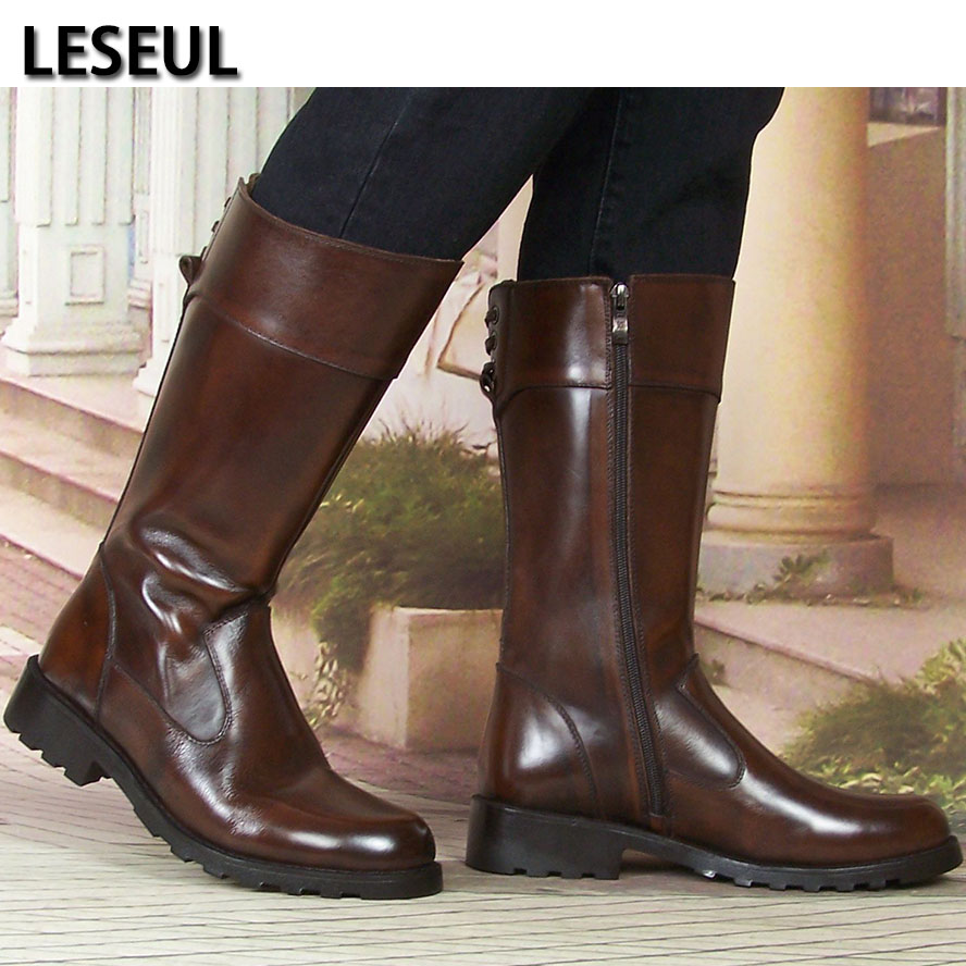 马丁靴男款英伦风高帮真皮马靴