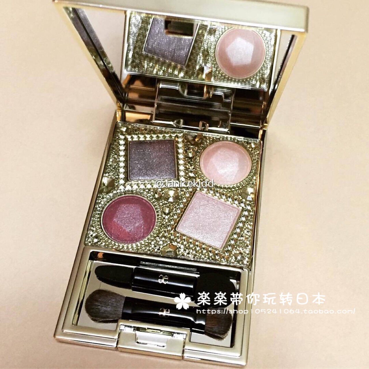 日本直邮代购  ELEGANCE/雅莉格丝 光泽 四色眼影盘