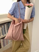 「软糯垂坠感 」干枯玫瑰色布袋藕粉灰紫豆沙慵懒随意薄布包空白