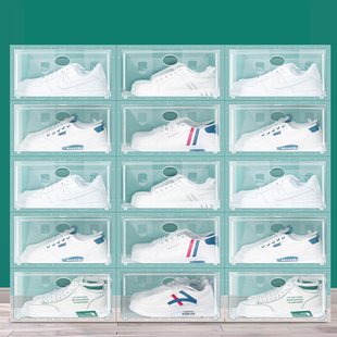 鞋盒收纳盒透明抽拉式鞋柜侧开鞋子鞋收纳神器家用简易鞋架宿舍