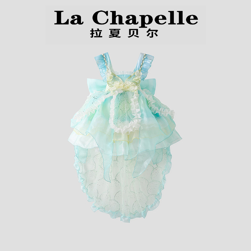 拉夏贝尔女童蝴蝶仙子连衣裙夏