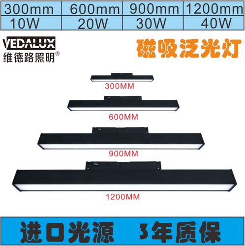 LED嵌入暗装磁吸轨道泛光灯射灯