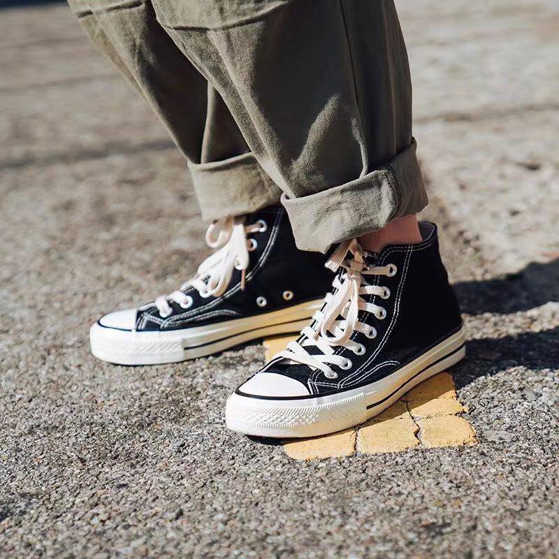 鞋男高幫帆布鞋1970s經典款百搭情侶板鞋女