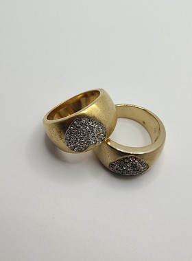 欧美时尚饰品镀金镀银金色戒指精美戒指外贸尾货清仓拍一发2