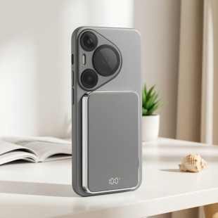 适用华为P50PRO磁吸充电宝p40pro无线P60背夹电池轻薄P30快充电源