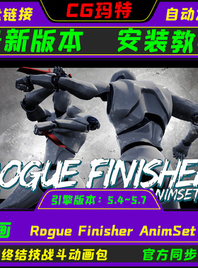 UE5.4-5.7  Rogue Finisher AnimSet 虚幻 刺客终结技战斗动画包
