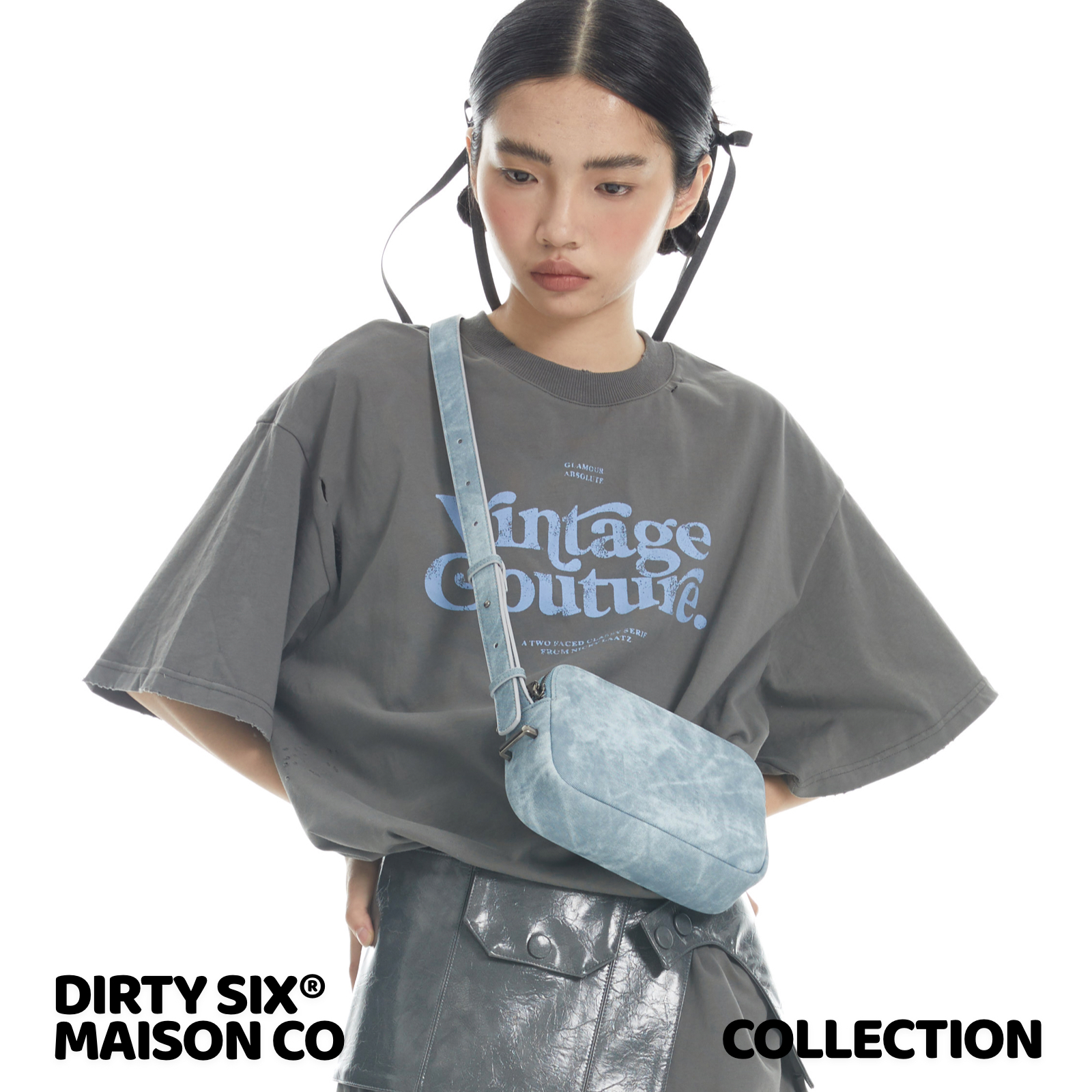 DirtySix原创Bold凸凸包牛皮方包