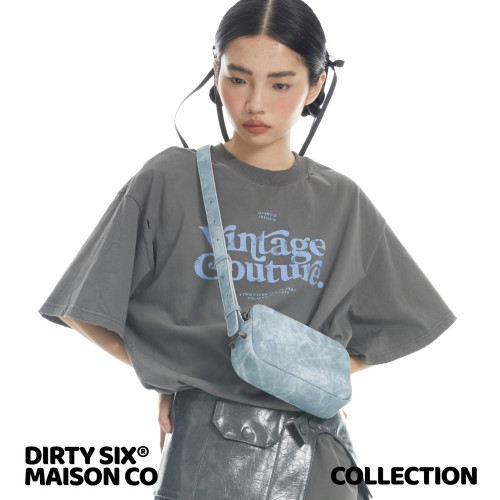 DirtySix原创Bold凸凸包牛皮方包