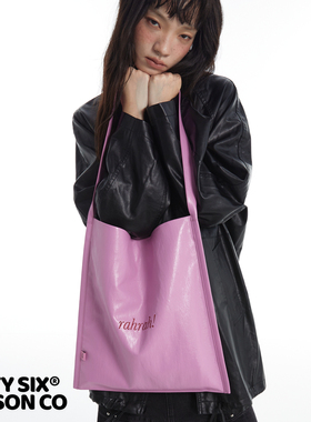 DirtySix “rahrah!”袋袋 5色 撞色绣线 原创大容量软皮托特包