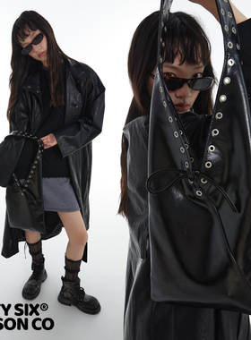 DirtySix trotro三角包 蒸汽波朋克 原创 牛皮单肩包