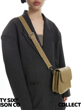 DirtySix /原创 西西里小麦克  牛皮复古风琴马鞍包