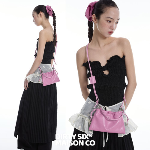 DirtySix弗朗小云朵牛皮小包