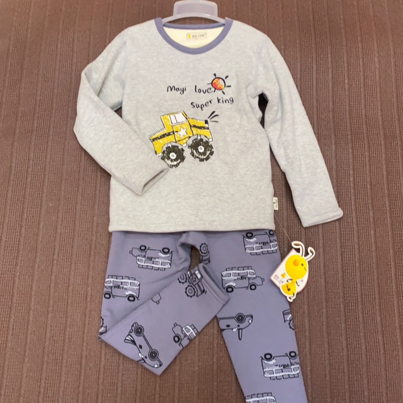 特价益友小蚂蚁双层德绒儿童保暖内衣套装加厚秋衣秋裤男女童冬季