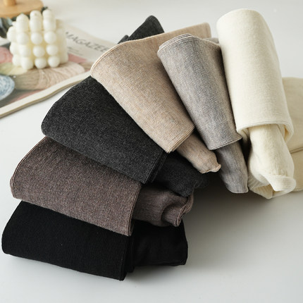 一线裆秋冬款加绒加厚打底裤女外穿不掉档显瘦咖色连裤袜保暖裤