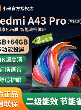 小米电视RA Pro 43英寸3G+64G大内存4K高清护眼Redmi语音运动补尝
