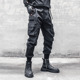 重工机能暗黑工装 宽松小众设计休闲束脚裤 裤 子男潮牌多口袋伞兵裤