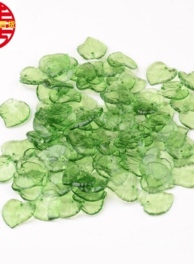 亚克力叶子吊坠绿色树叶耳环钥匙扣挂件手工diy饰品配件ebay热销