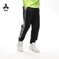 KON Спортивные черные трендовые демисезонные брендовые штаны