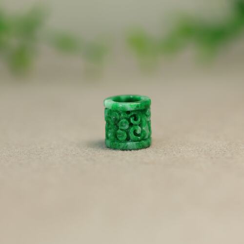 天然A货翡翠雕花路路通
