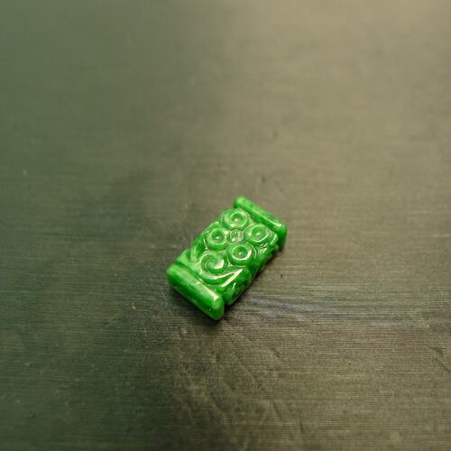 天然A货翡翠路路通桶珠管珠吊坠