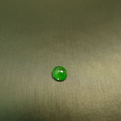 天然A货翡翠椭圆形蛋面戒面
