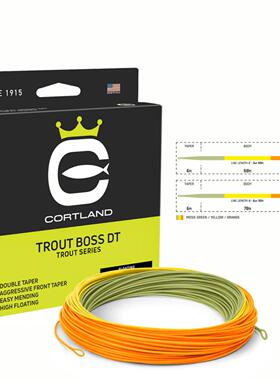 进口滚抛飞钓主线Trout B0ss DT飞蝇鱼线耐磨cortland鳟鱼小号线
