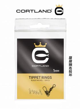 飞钓甜甜圈前导连接环金属光滑进口cortland飞蝇配件tippet rings
