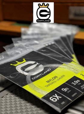 进口飞钓浮水变径前导cortland尼龙飞蝇鱼线柔软高强科特兰多号数