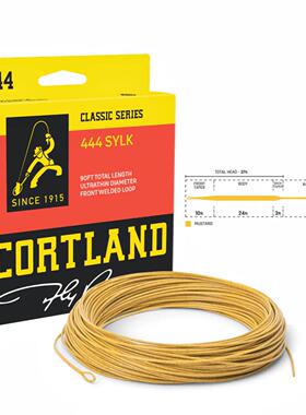 古典竹竿飞钓主线cortland美国进口444 sylk带接头复合尼龙耐用丝