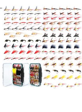 干式飞钓毛钩套装多款120只/8只woolly bugger鱼饵毛球飞蝇麦凯诗