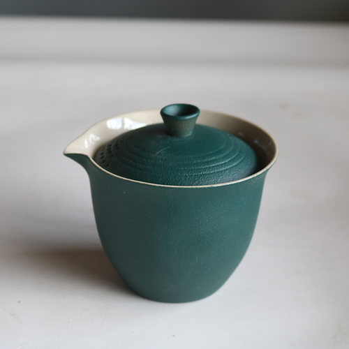 粗陶盖碗功夫茶具泡茶碗