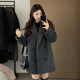 通勤西装 胖MM大码 女装 显瘦毛呢秋冬外套韩系呢子大衣小个子赫本风