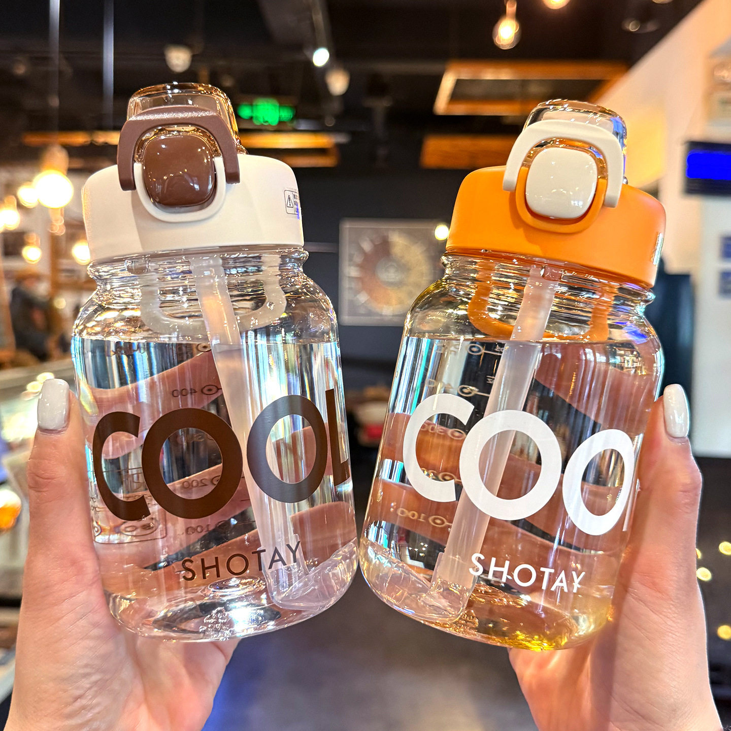 尚泰小酷杯超大水壶运动健身太空杯户外便携大容量喝水耐热吸管杯