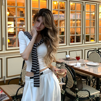 ivystyle常春藤老钱风中袖T恤