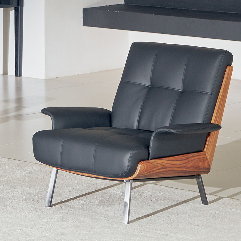 如恩意式极简风格休闲椅