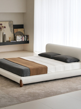 如恩 Softbay索芙贝床奶油风布艺床主卧双人床现代简约风格布艺床