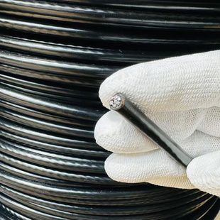 不生锈防锈黑色包胶不锈钢软钢丝绳多股细钢丝涂塑渔线装 修锁扣绳