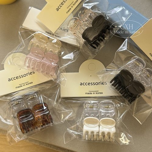 气质4个装精致mini抓夹