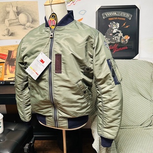 宽松版 杜邦面料军事风棉服 BUZZ双面穿飞行服MA1复古棉夹克情侣款