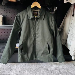 英式工装耐磨基础款 翻领春秋款薄外套简约纯色惠灵顿飞行夹克