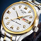 手表男士 正品 瑞士2025新款 全自动机芯表防水精钢带双日历男表夜光