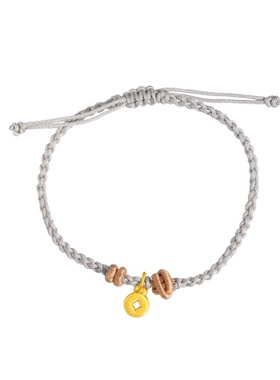 老庙铜钱寓意招财进宝手绳