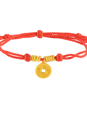 老庙铜钱福运年年手绳