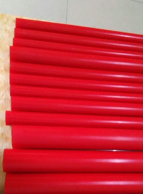 80度红色pu棒—黑色牛筋棒直径55-60-70-80-85-90-95-100MM实心棒