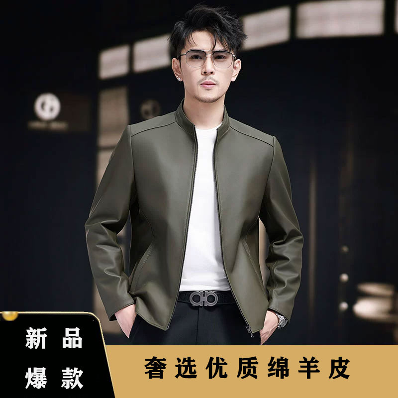 雅仕洛2026新款真皮皮衣男