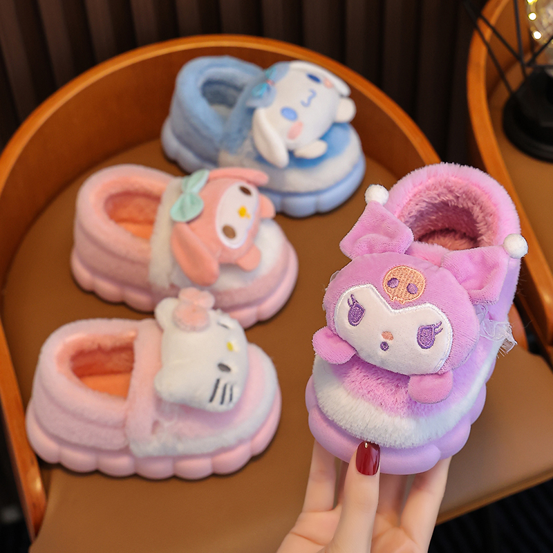 秋冬季新款儿童棉拖鞋男女童室内可爱卡通女童拖鞋婴幼儿宝宝棉拖