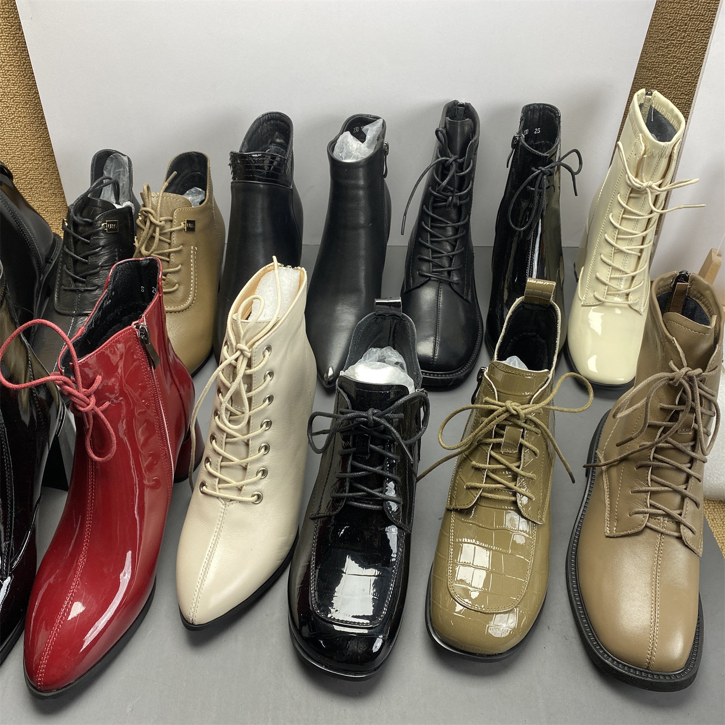 品牌撤柜孤品断码真皮2025年冬款头层牛皮羊皮短靴 选择尺码挑选,女鞋,时装靴,淘宝优惠券,粉丝福利购,淘宝优惠卷